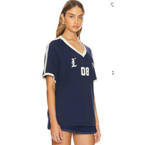 Lioness Spectate Top indigo Graphic detail jersey size M NWT